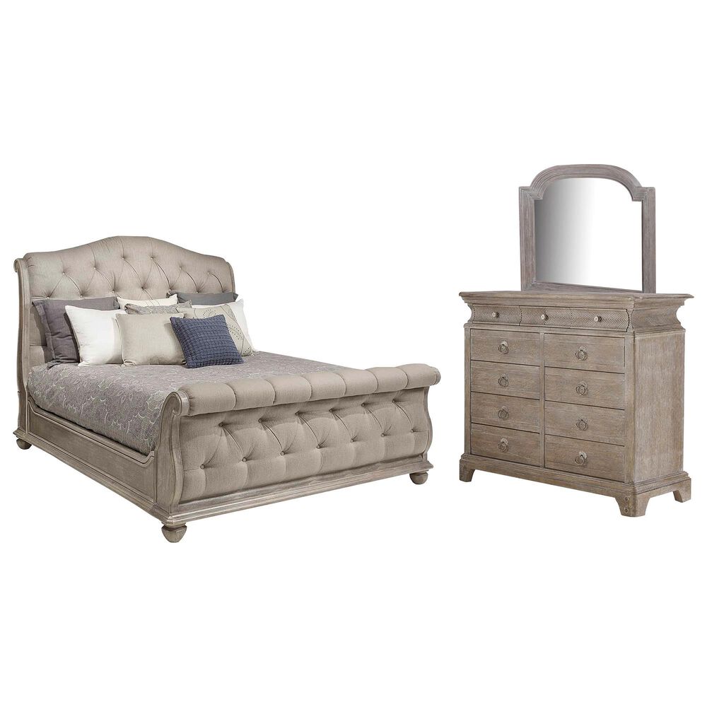 Vantage Summer Creek 3-Piece King Bedroom Set in Scrubbed Oak, , large