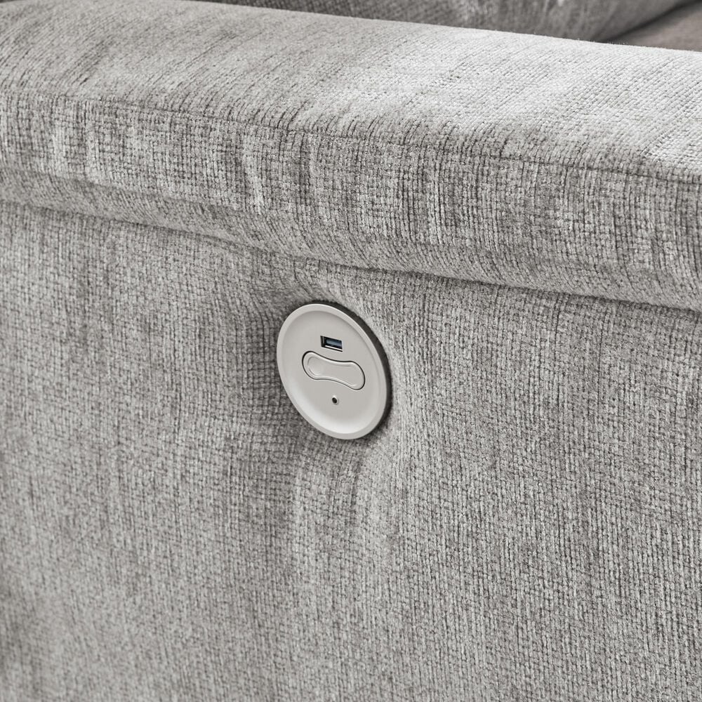 Ashley Barnsana Power Reclining Loveseat in Ash, , large