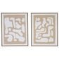 Ashley Waldett 24" x 30" Wall Art in Beige and White (Set of 2), , large