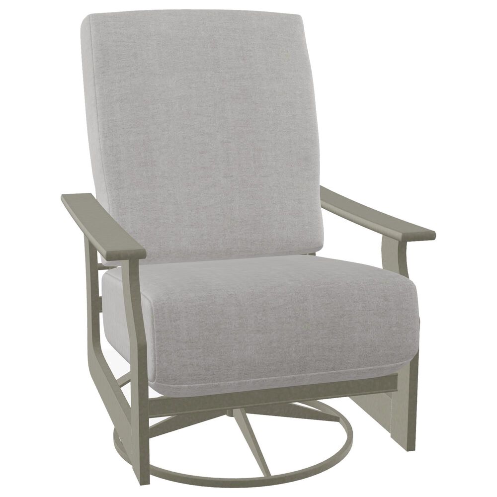 Telescope St. Catherine Swivel Rocker with Charter Silk Cushion in Storm, , large