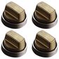 Wolf Appliances 30" Professional Gas Cooktop Knob Kit in Brushed Brass, , large