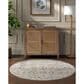 Surya Reina Light Gray, Denim, Cream, Tan, Light Brown, Rust, Mustard and Olive 5"3" Round Area Rug, , large
