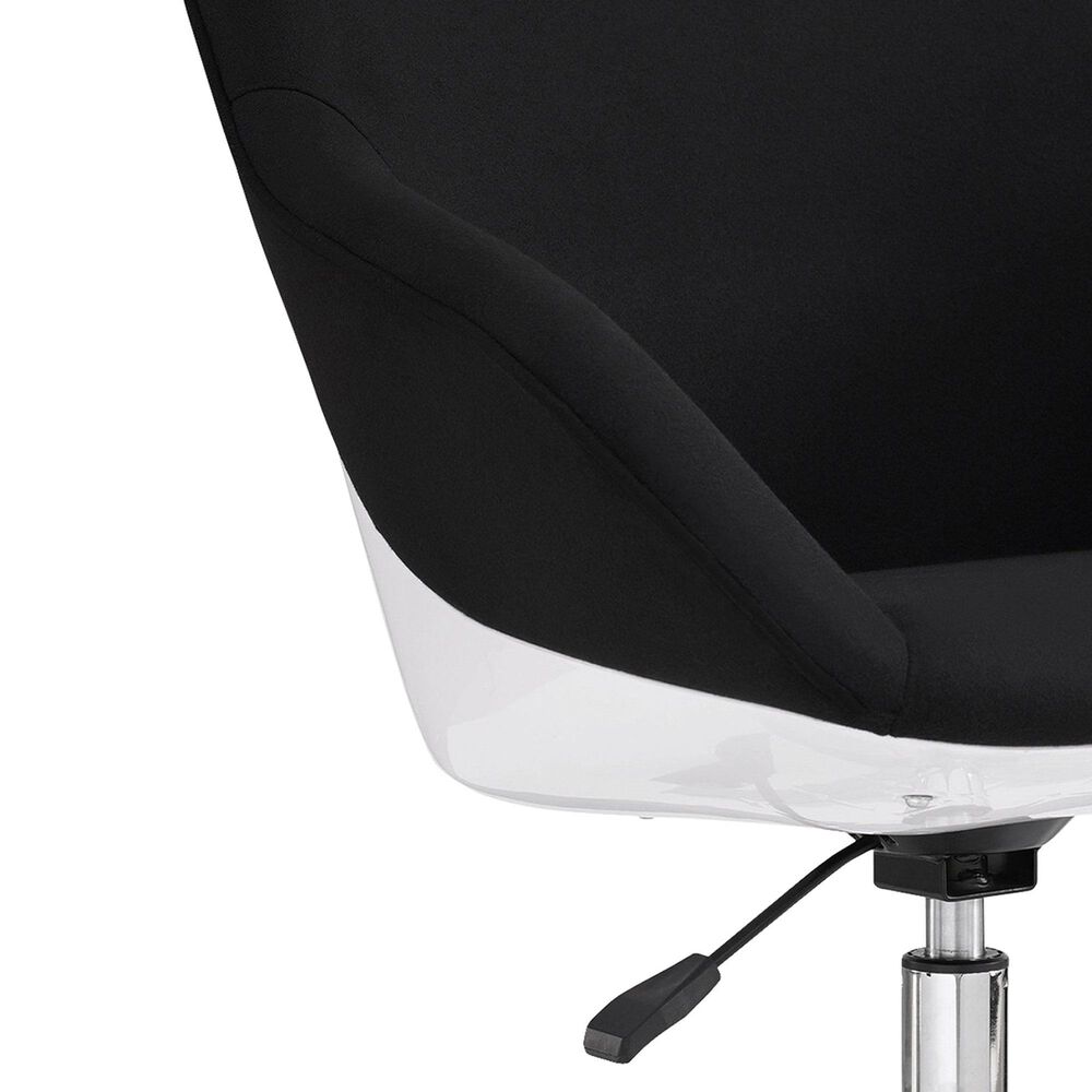 Rta Products Llc Low-Back Upholstered Task Chair in Black, , large