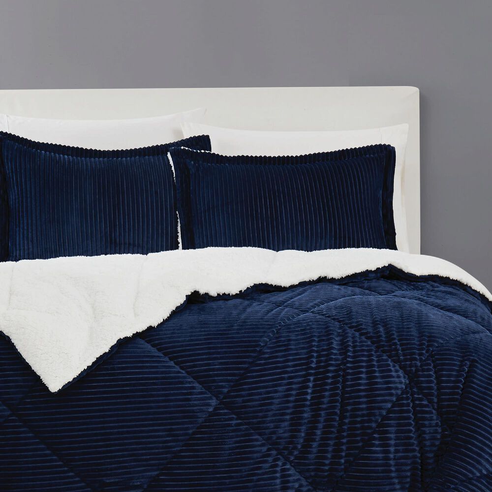 Pem America Corduroy 2-Piece Twin/Twin XL Comforter Set in Blue, , large