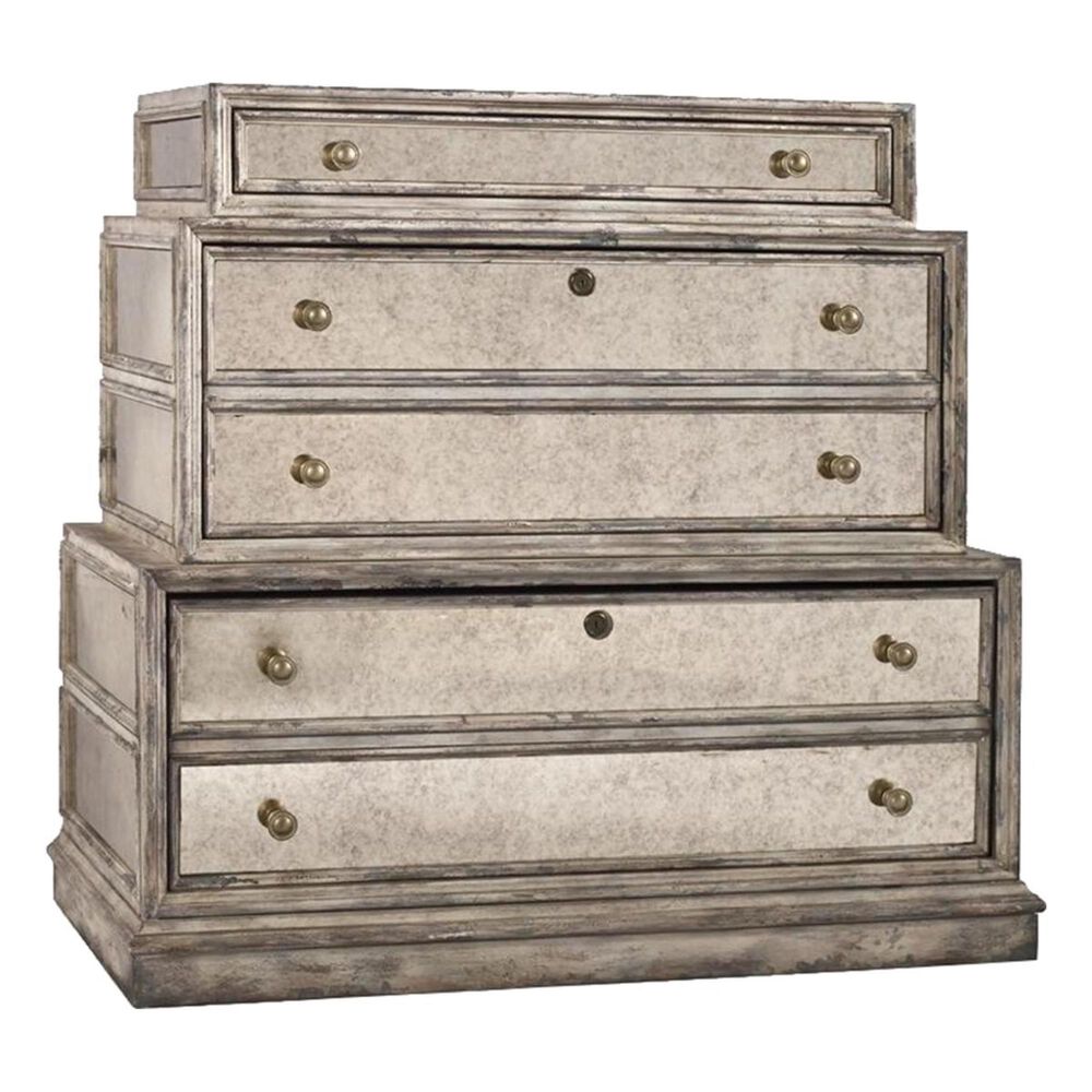 Hooker Furniture Corsica Mirrored Lateral File in Gray, , large