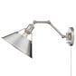 Golden Lighting Orwell 1-Light Wall Sconce in Pewter and Chrome, , large