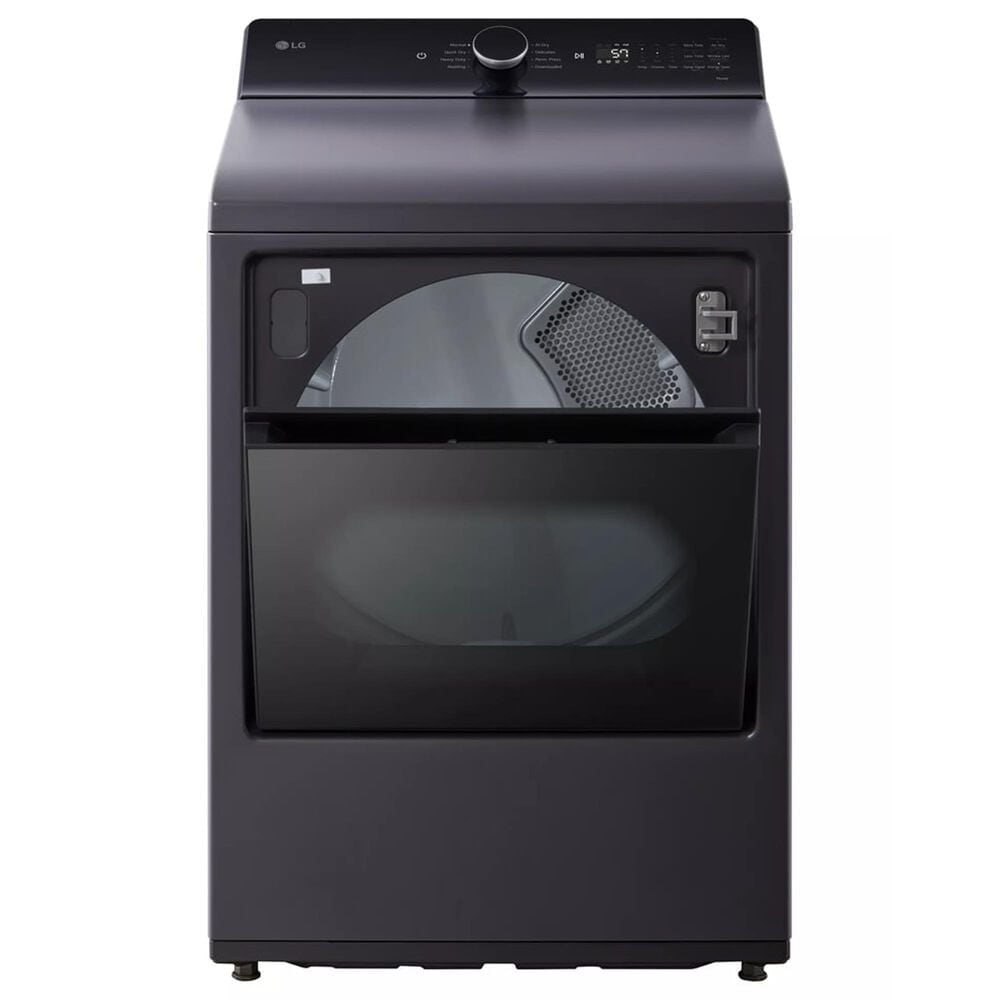 LG 5.3 Cu. Ft. Top Load Washer and 7.3 Cu. Ft. Electric Dryer with AI Sensing in Matte Black, , large