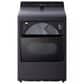 LG 5.3 Cu. Ft. Top Load Washer and 7.3 Cu. Ft. Electric Dryer with AI Sensing in Matte Black, , large
