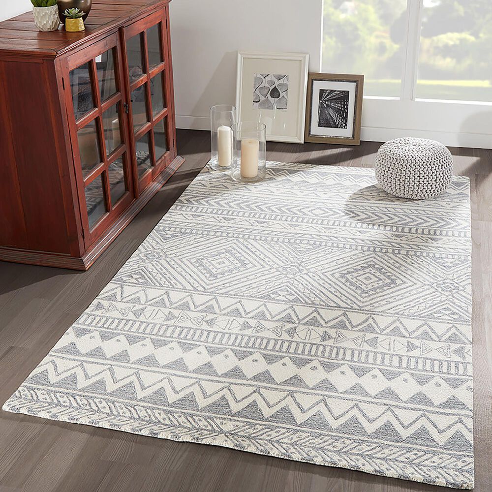 Momeni Mallorca 3&#39;6&quot; x 5&#39;6&quot; Grey Area Rug, , large