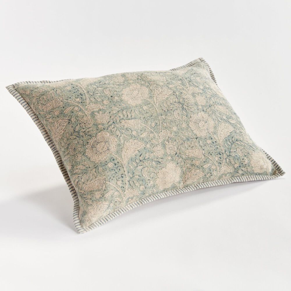 Napa Home and Garden Pascaline 14&quot; x 20&quot; Lumbar Throw Pillow in Blue, , large