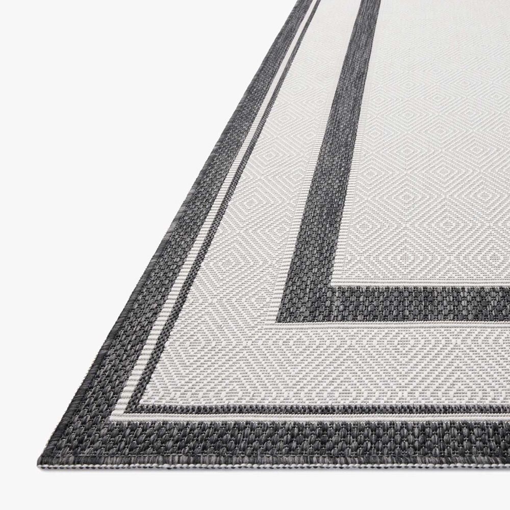 Loloi Easton Onyx and Ivory 2&#39;3&quot; x 3&#39;9&quot; Indoor/Outdoor Area Rug, , large