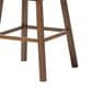 Baxton Studio Gradisca Swivel Bar Stool with Light Beige Cushion in Dark Walnut (Set of 2), , large