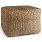 Napa Home and Garden Seagrass Square Ottoman in Natural, , large