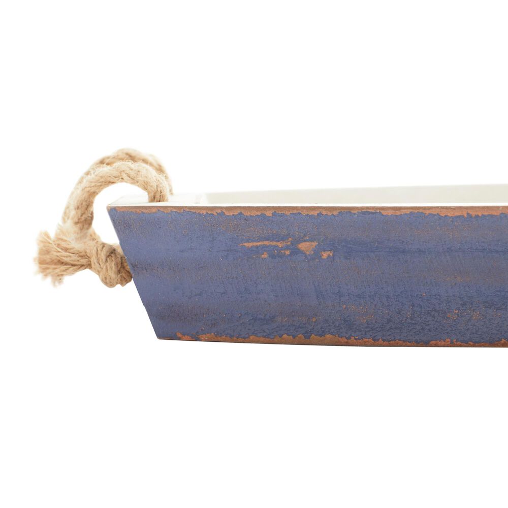 Maple and Jade Coastal Tray in White and Blue &#40;Set of 2&#41;, , large