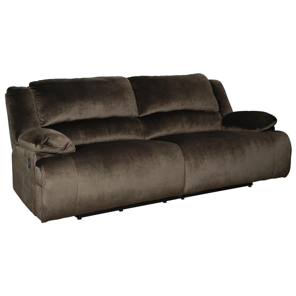 Signature Design by Ashley Clonmel Manual Reclining Sofa in Chocolate, , large