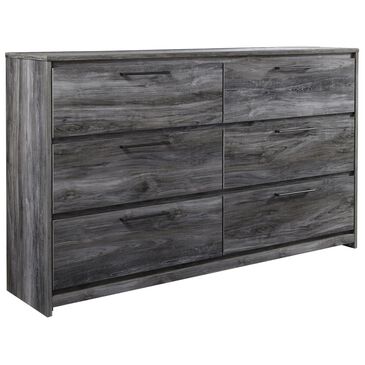 Signature Design by Ashley Baystorm 6 Drawer Dresser in Smoke Gray, , large