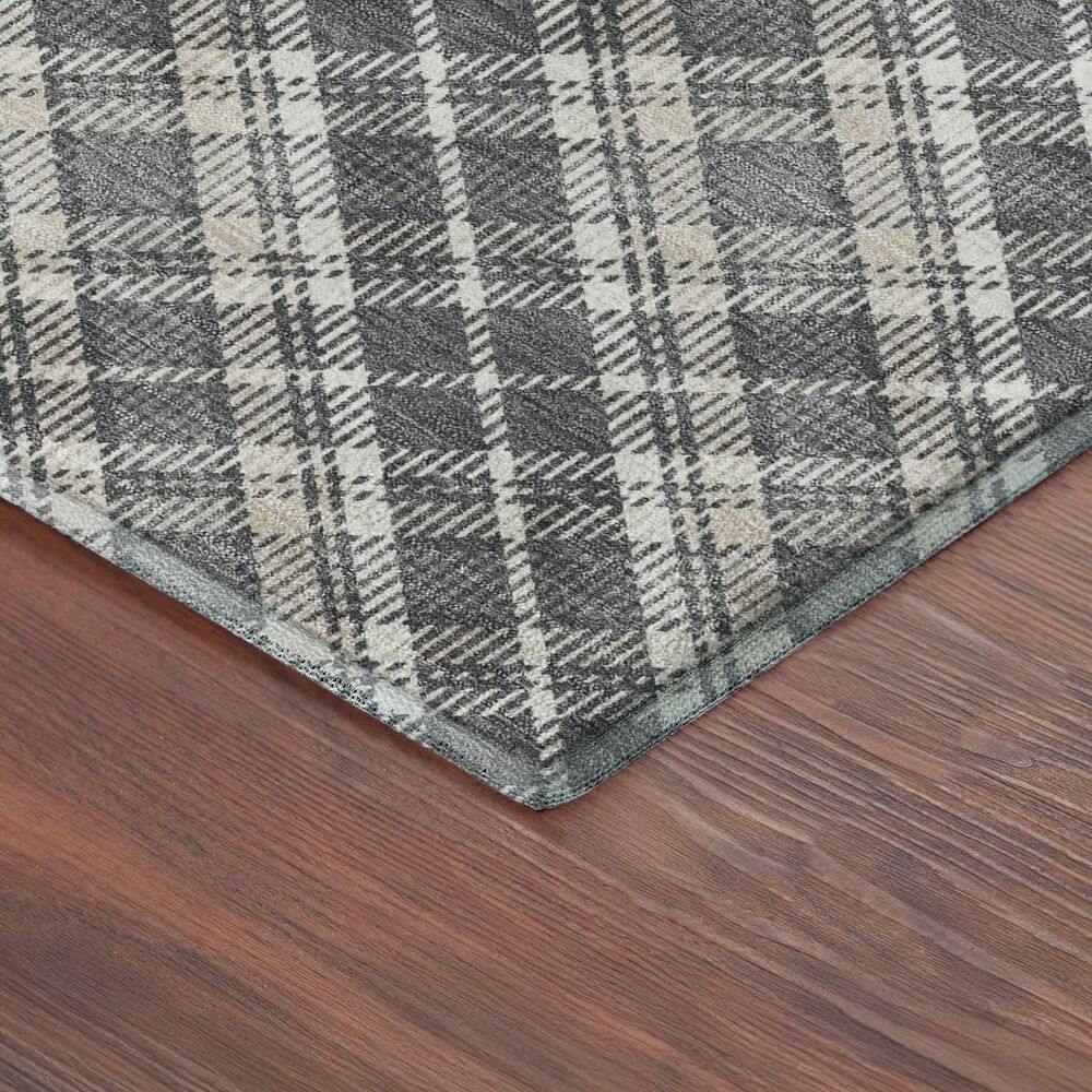 Dalyn Rug Company Soft Essentials Plaid Gray 8' x 10' Indoor/Outdoor Area Rug, , large