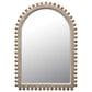 Creative Coop Wood Ball Framed Arched Wall Mirror in Natural, , large