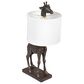 Creative Coop Serengeti Giraffe Table Lamp in Distressed Bronze, , large