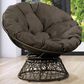Valor Living Papasan Swivel Chair in Brown, , large