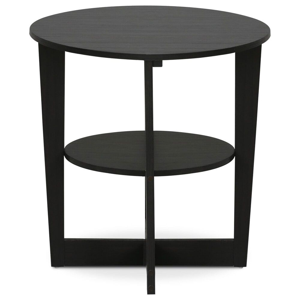 HOMLUX Oval End Table in Walnut, , large