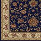 Radici USA Como 1597 Navy 5"3" Round Area Rug, , large