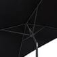 CorLiving 9" Black Tilt Market Umbrella with Black Base, , large