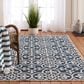 Central Oriental New Zealand Need 5"3" x 7"7" Cobalt and Ecru Area Rug, , large