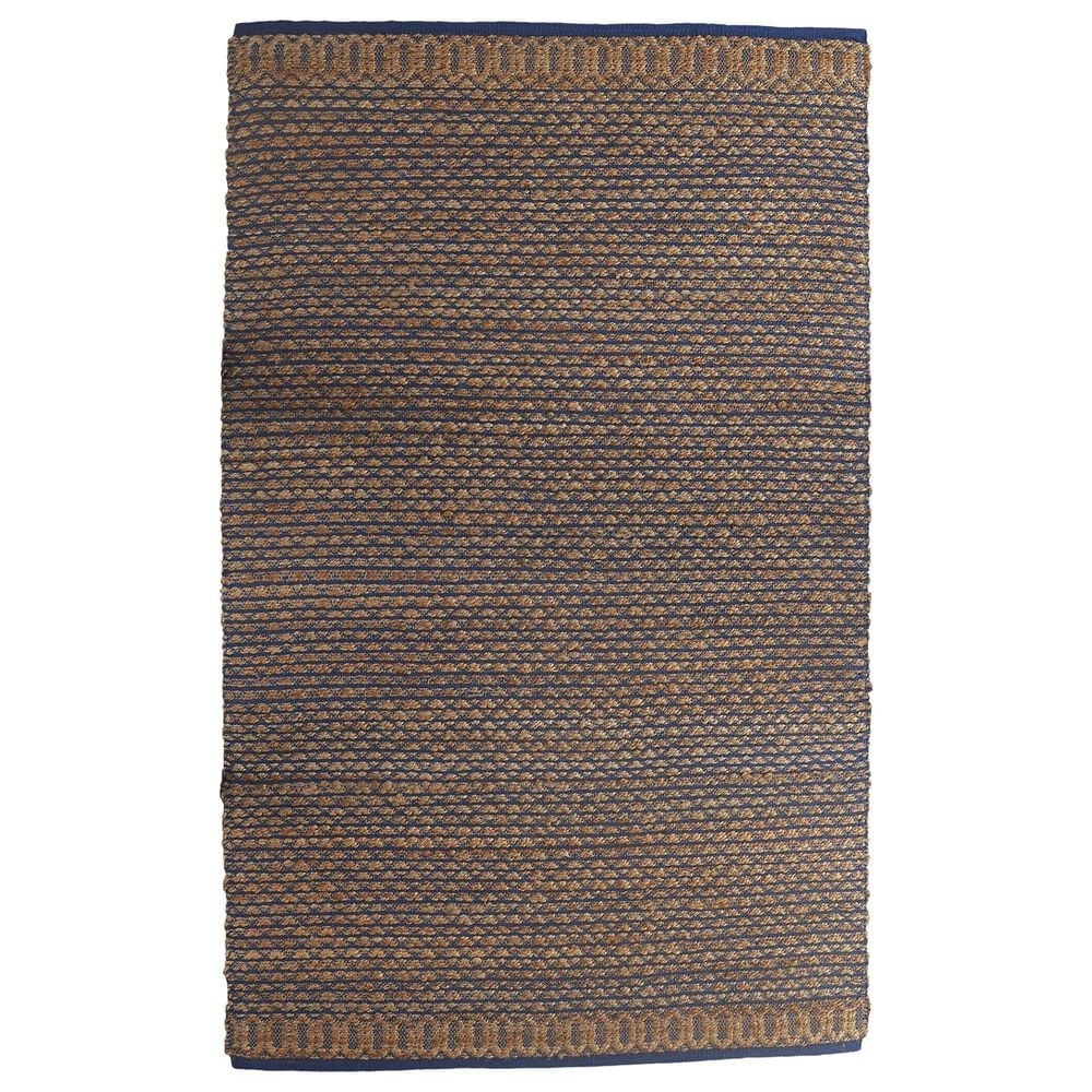 L&R Resources Natural Fiber 7"9" x 9"9" Insignia Blue Area Rug, , large