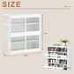 HOMLUX 5-Tier Storage Cabinet with Adjustable Shelves in White, , large