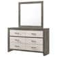 Crown Mark Rhett 3-Piece Queen Platform Bedroom Set in Gray and White, , large
