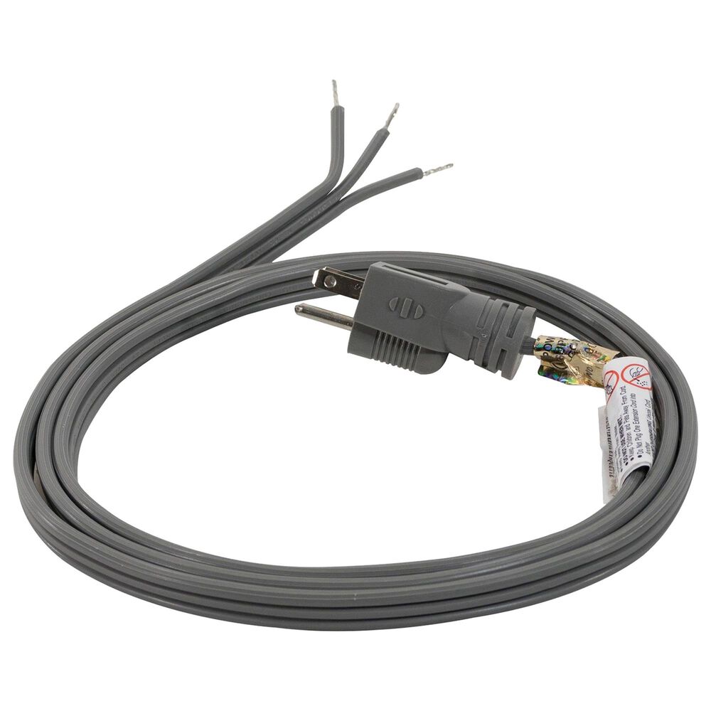Petra Industries Inc 15-Amp Grounded Straight Plug Head Power Supply Cord, 6ft;, , large