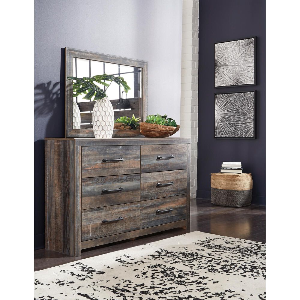 Ashley Drystan Youth 6 Drawer Dresser in Rustic Brown, , large