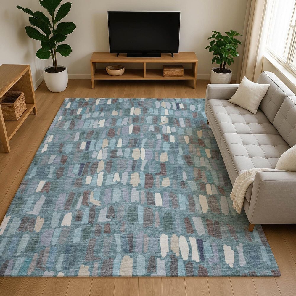 Dalyn Rug Company Kenner KN5 Teal 10' x 14' Area Rug, , large