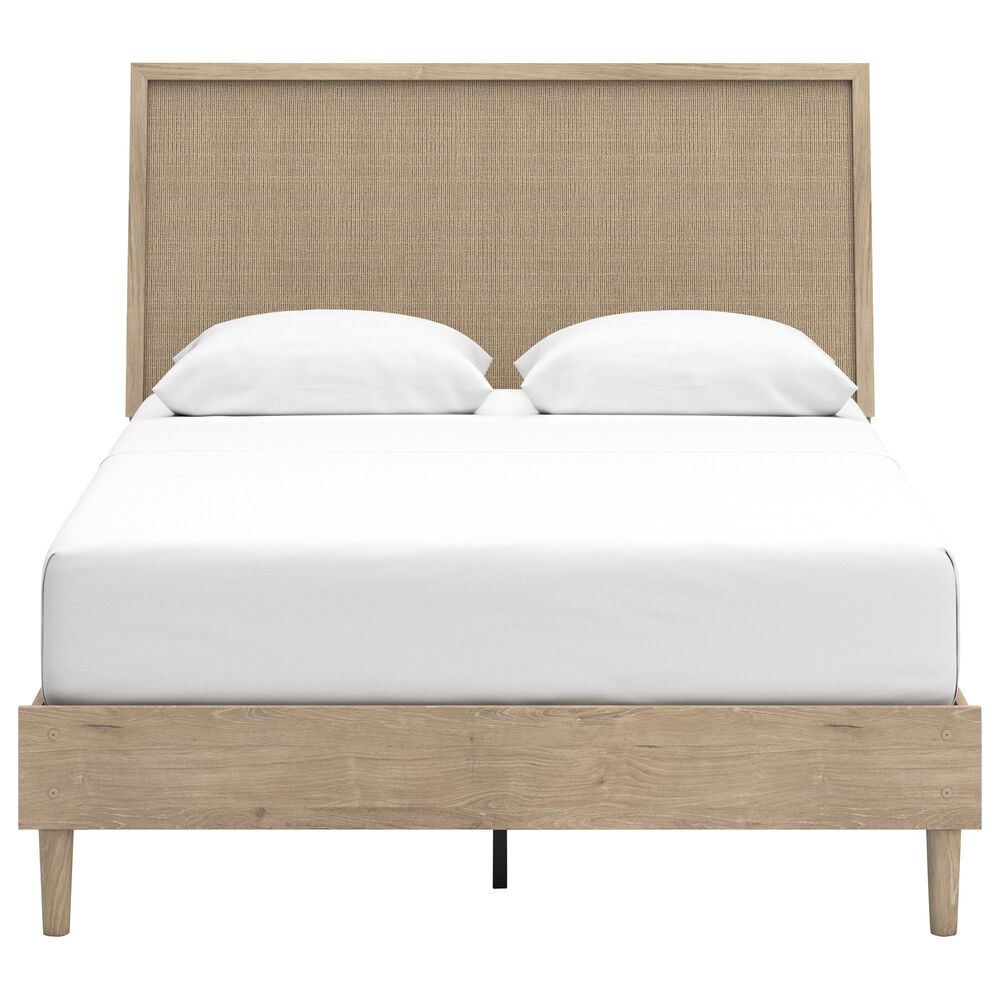 Ashley Cielden Queen Platform Bed in Tan, , large