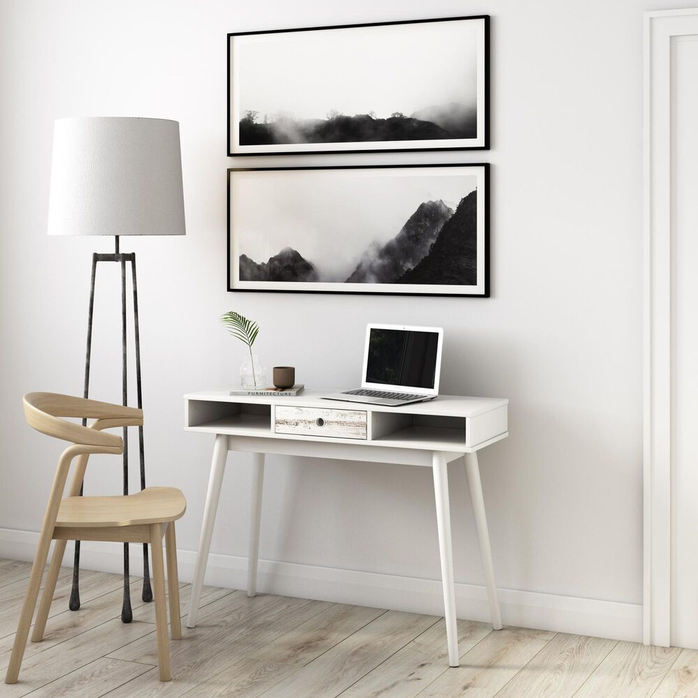 CorLiving Acerra Entryway Table in White, , large