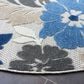 Safavieh Cabana CBN308F 6"7" Round Grey and Blue Indoor/Outdoor Area Performance Rug, , large