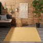 Nourison Positano 5" x 7" Yellow Indoor/Outdoor Area Rug, , large