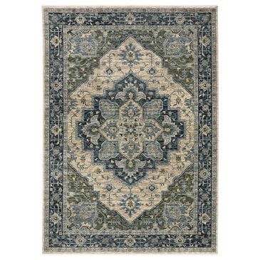 Oriental Weavers Aberdeen Oriental 7"10" x 10"10" Blue Area Rug, , large