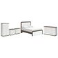 Ashley Kendanport Queen Upholstered Bed with Dresser, Chest, and Two Nightstands in Brown and White, , large