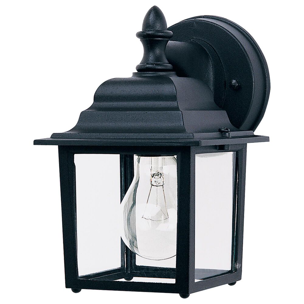 Maxim Lighting Builder 8.5" 1-Light Outdoor Wall Lantern in Black, , large