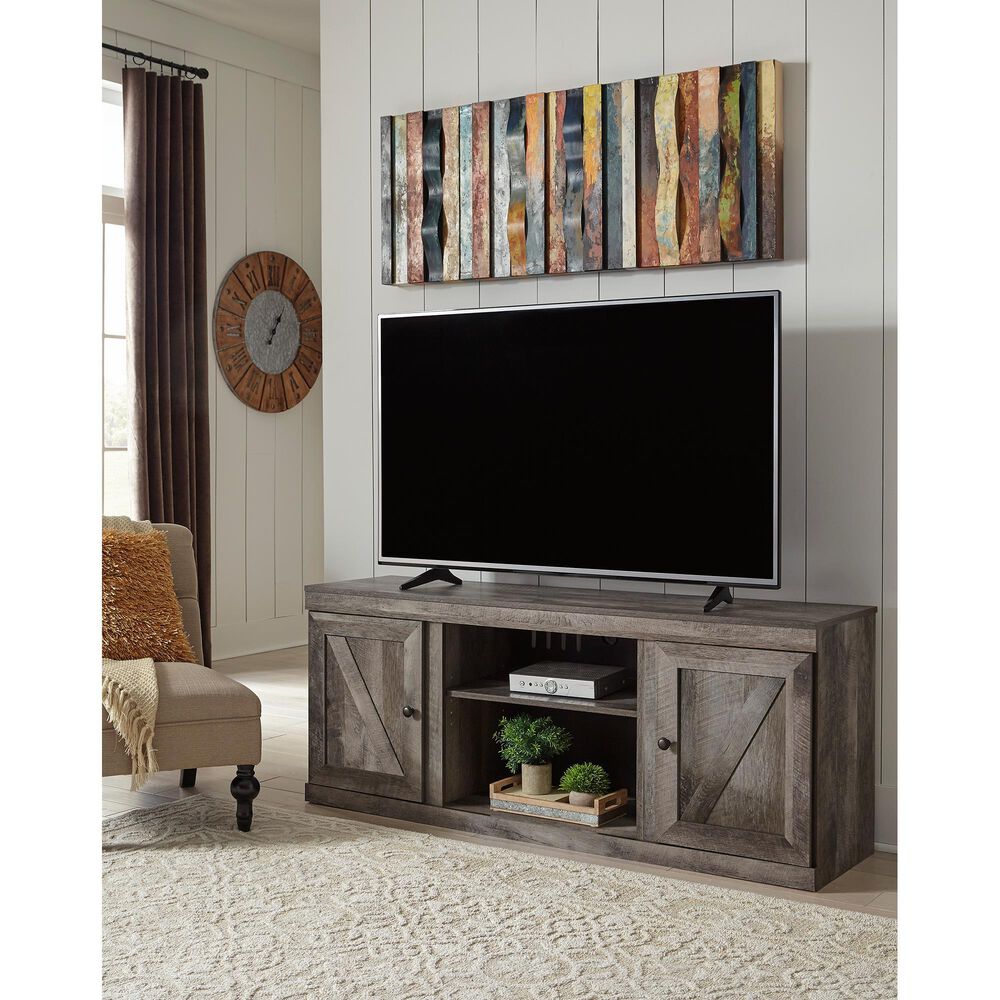 Ashley Wynnlow 60&quot; TV Stand in Gray, , large