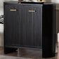Baxton Studio Keshet 2-Door Accent Cabinet in Black, , large