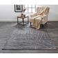 Feizy Lennox 5" x 8" Charcoal Area Rug, , large