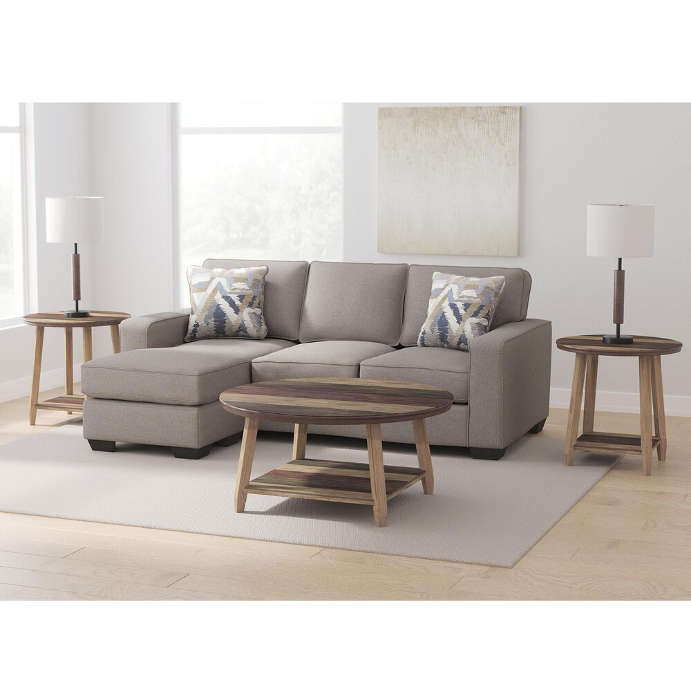 Signature Design by Ashley Greaves 2-Piece Left Facing Sofa Chaise in Stone, , large
