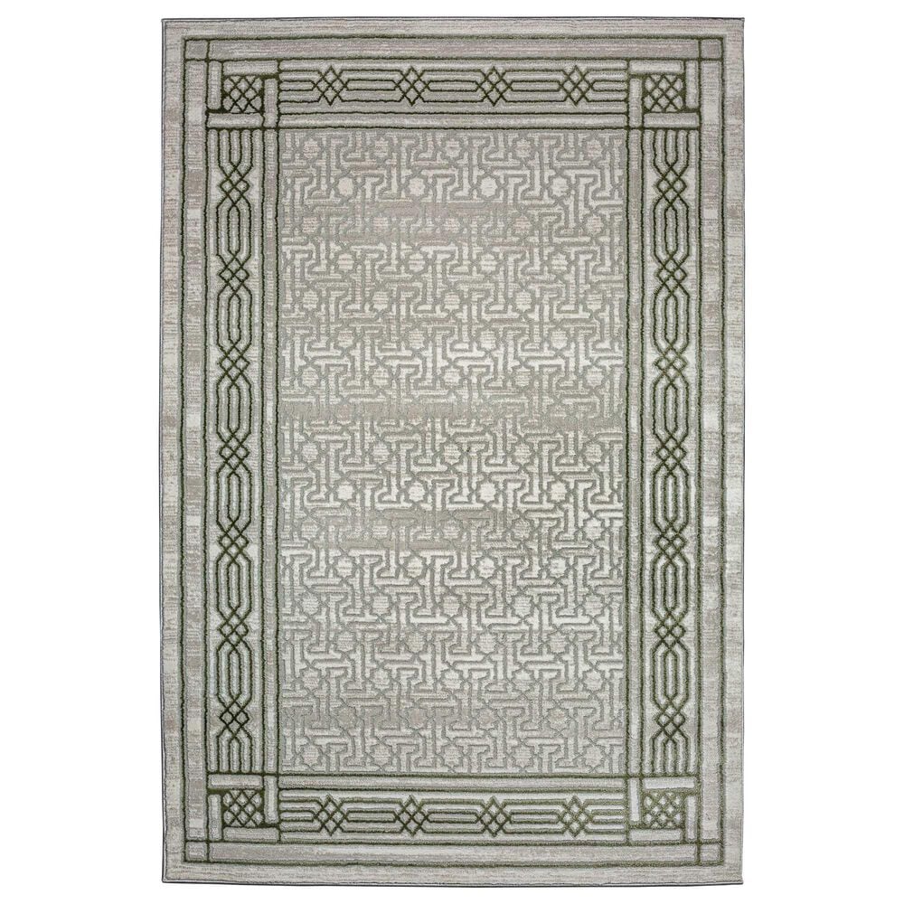 Radici USA Davide Southwestern 7"10" x 10"6" Green Area Rug, , large