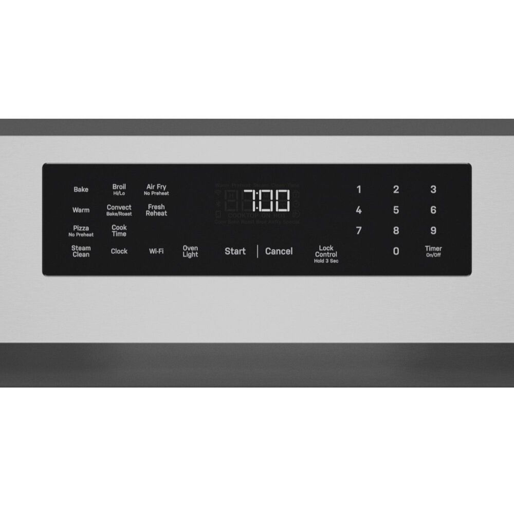GE Profile 5.3 Cu. Ft. Smart Freestanding Gas Range with No Preheat Air Fry in Stainless Steel, , large