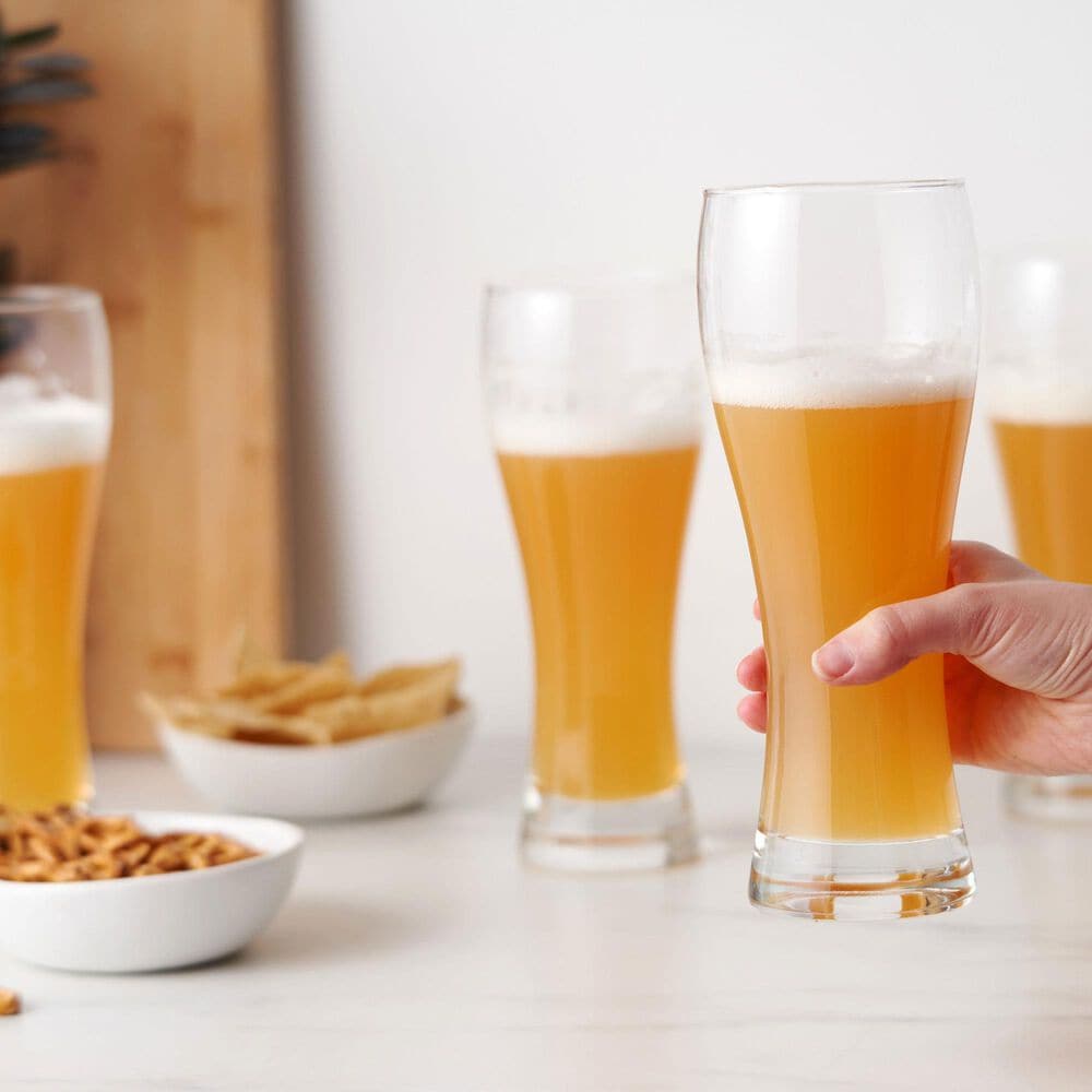 True Wheat Beer Glasses in Clear &#40;Set of 4&#41;, , large