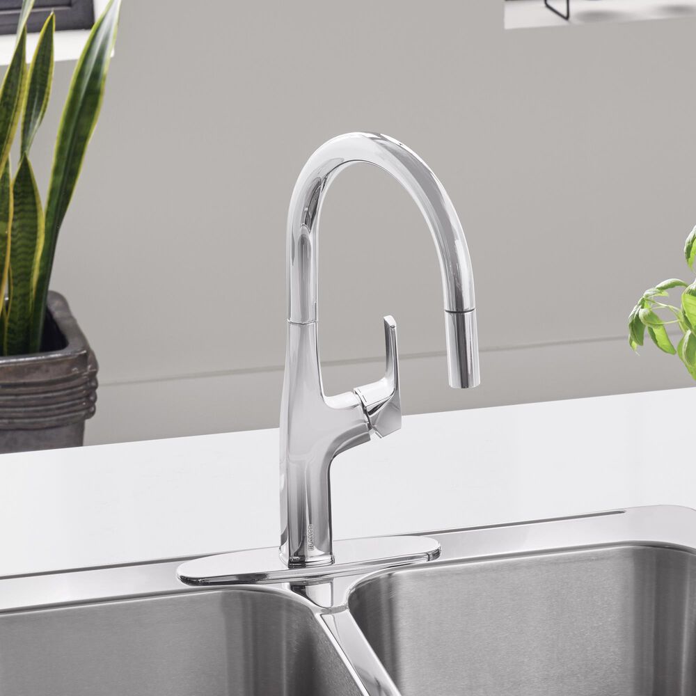 Blanco Rivana Pull-Down Kitchen Faucet in PVD Steel, , large