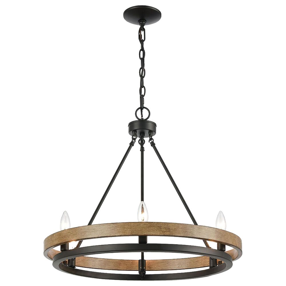 Elk Lighting Ramsey 8-Light Chandelier in Matte Black, , large